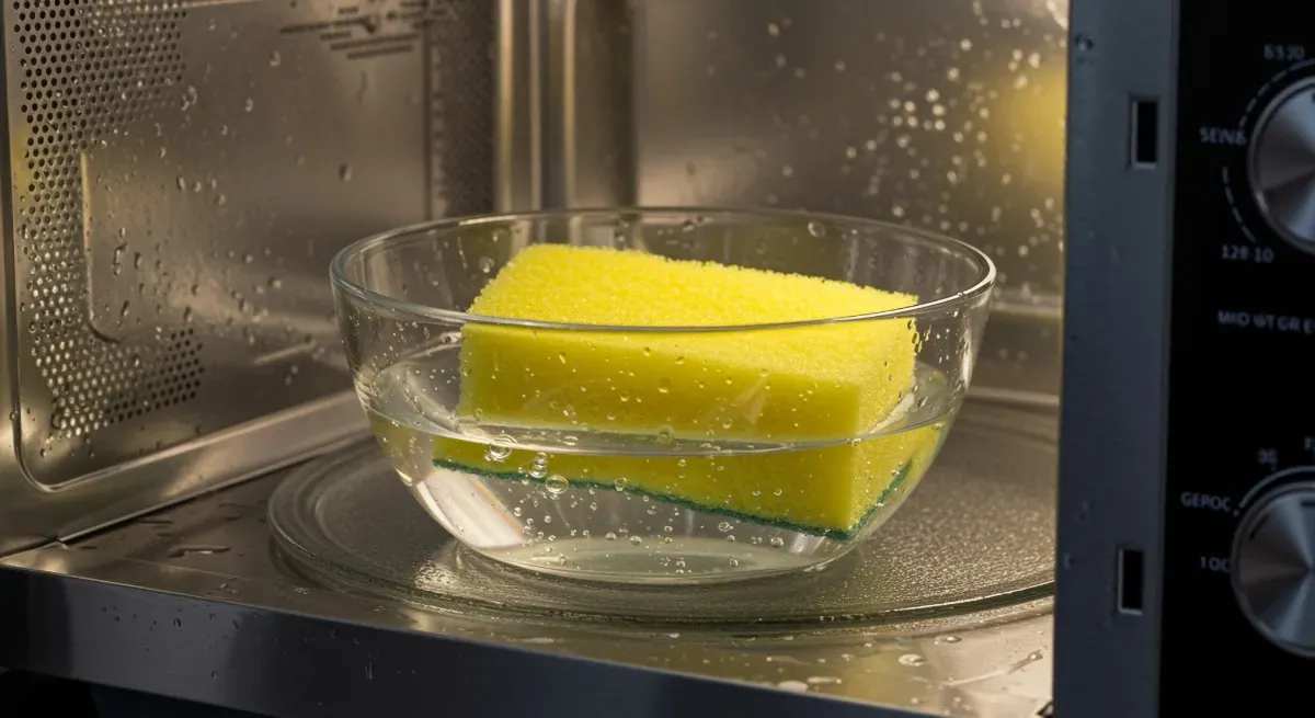 Mikrowelle als Geheimwaffe gegen Bakterien – frischer Wind in der Schwampflege